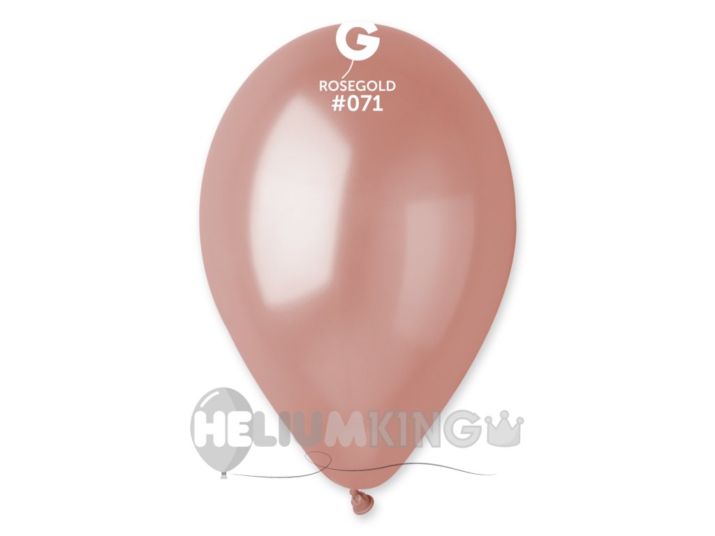 Kovinski balon rožnata in zlata 26 cm