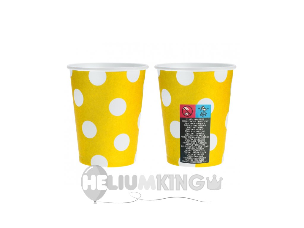 kozarci z rumenimi pikami 6kos