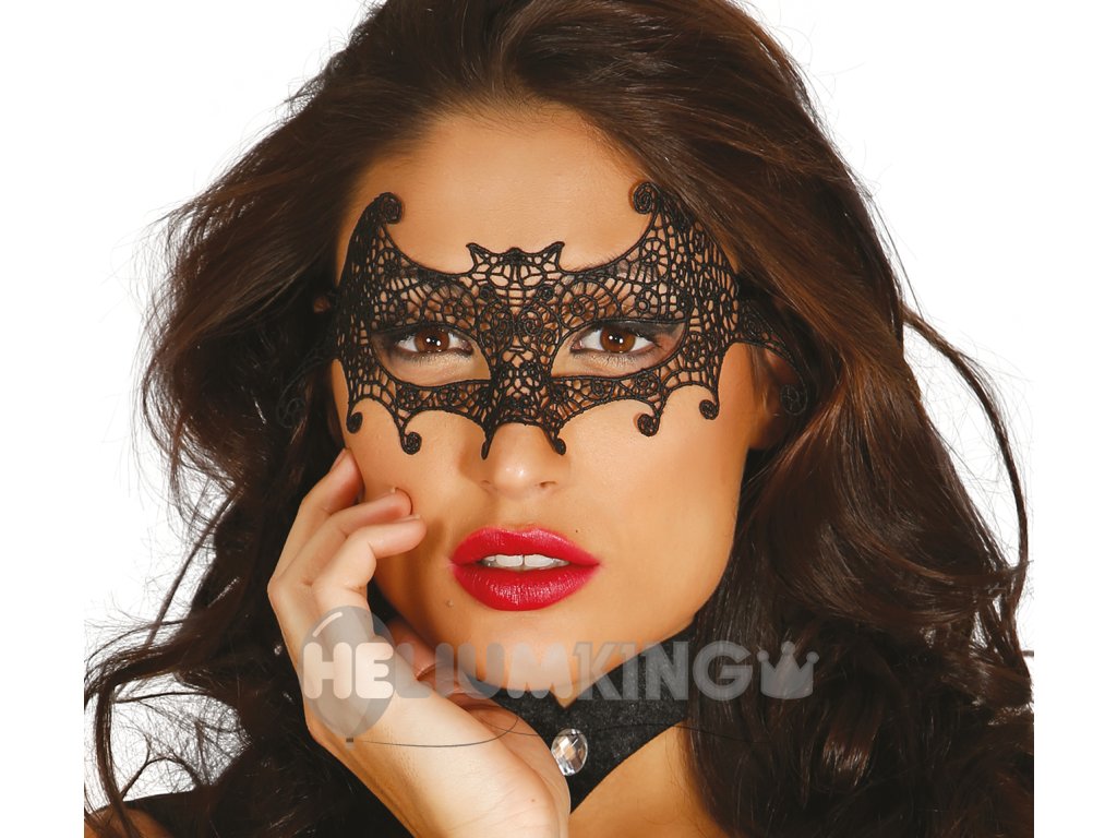 Krinka v obliki netopirja, kvačkana, črna