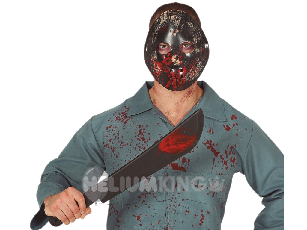 Komplet - maska in krvava mačeta