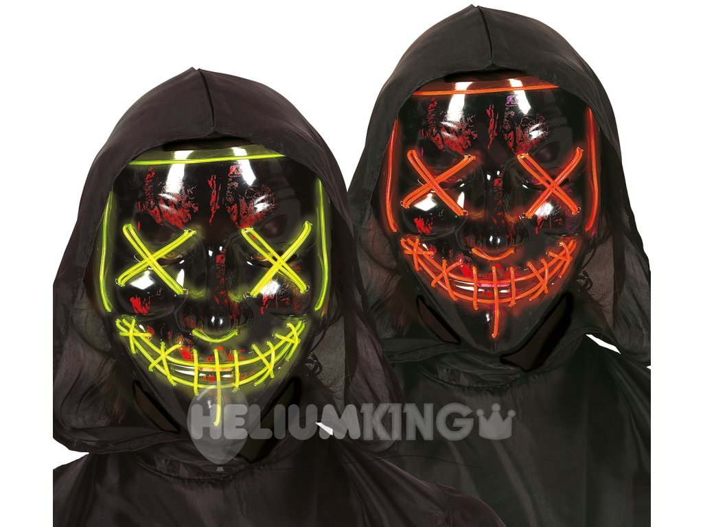 Svetlobna maska LED Purge zelena, rdeča