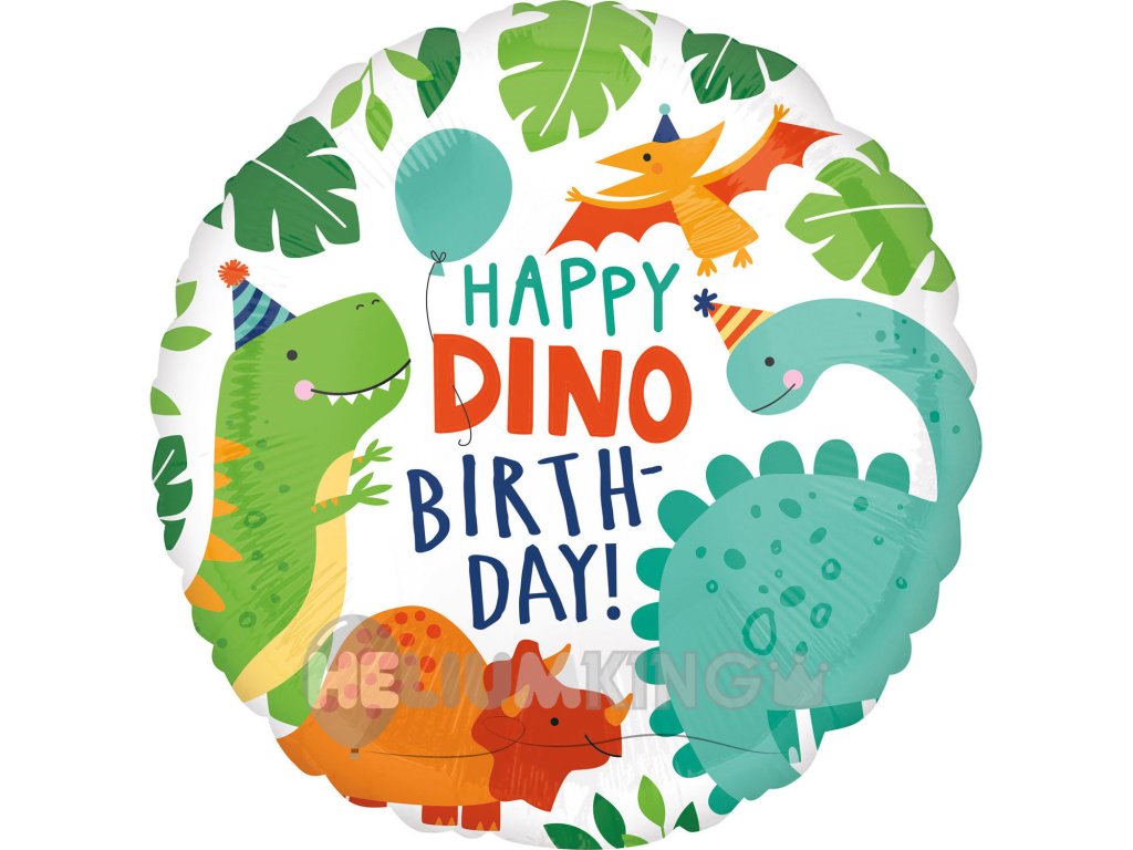 52724 foliovy balon happy dino birthday