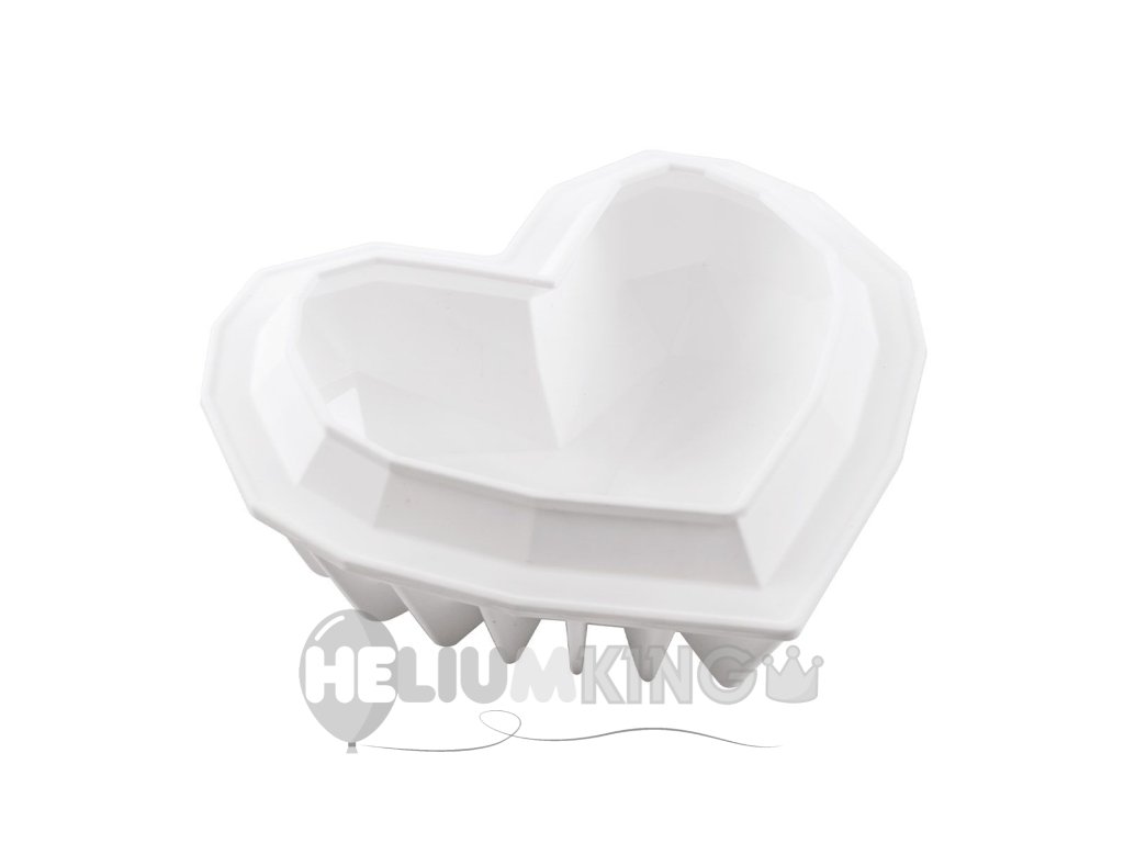 Silikonski model za peko - Geometrijsko srce 15 x 13,5 x 5,5 cm