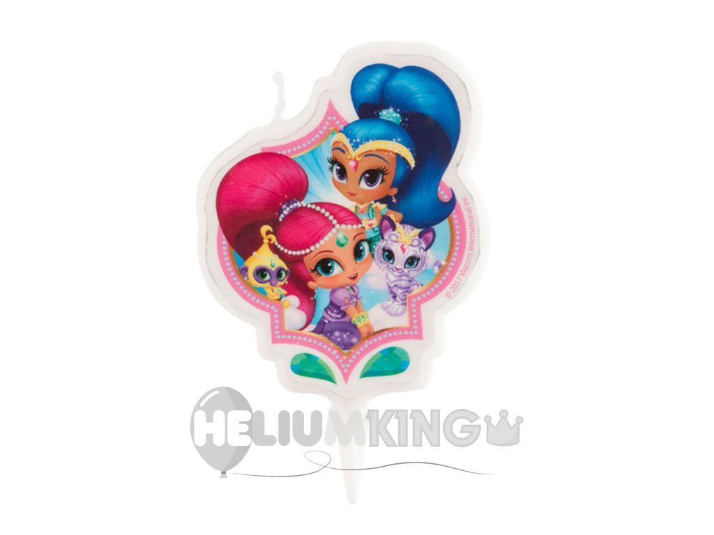 Rojstnodnevna sveča - Shimmer and Shine 7 cm