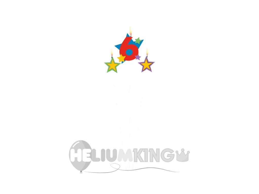 Svečke na palčki - številka 6