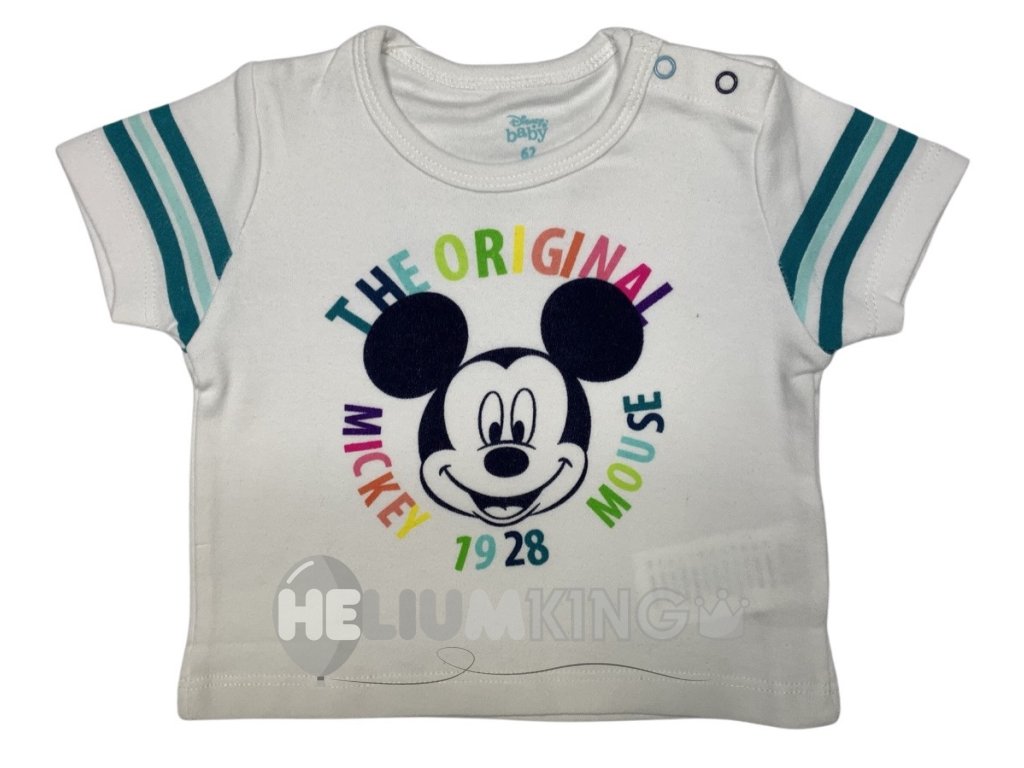 Otroška majica z kratkimi rokavi  - Mickey Mouse bela