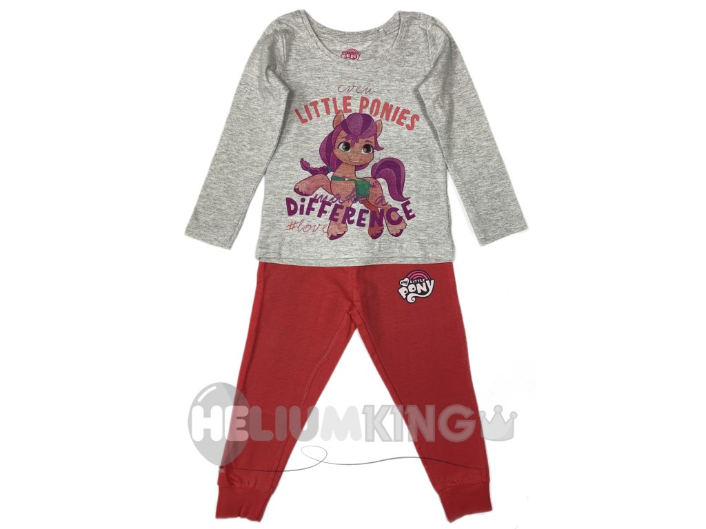 Dekliška pižama - My Little Pony temno roza