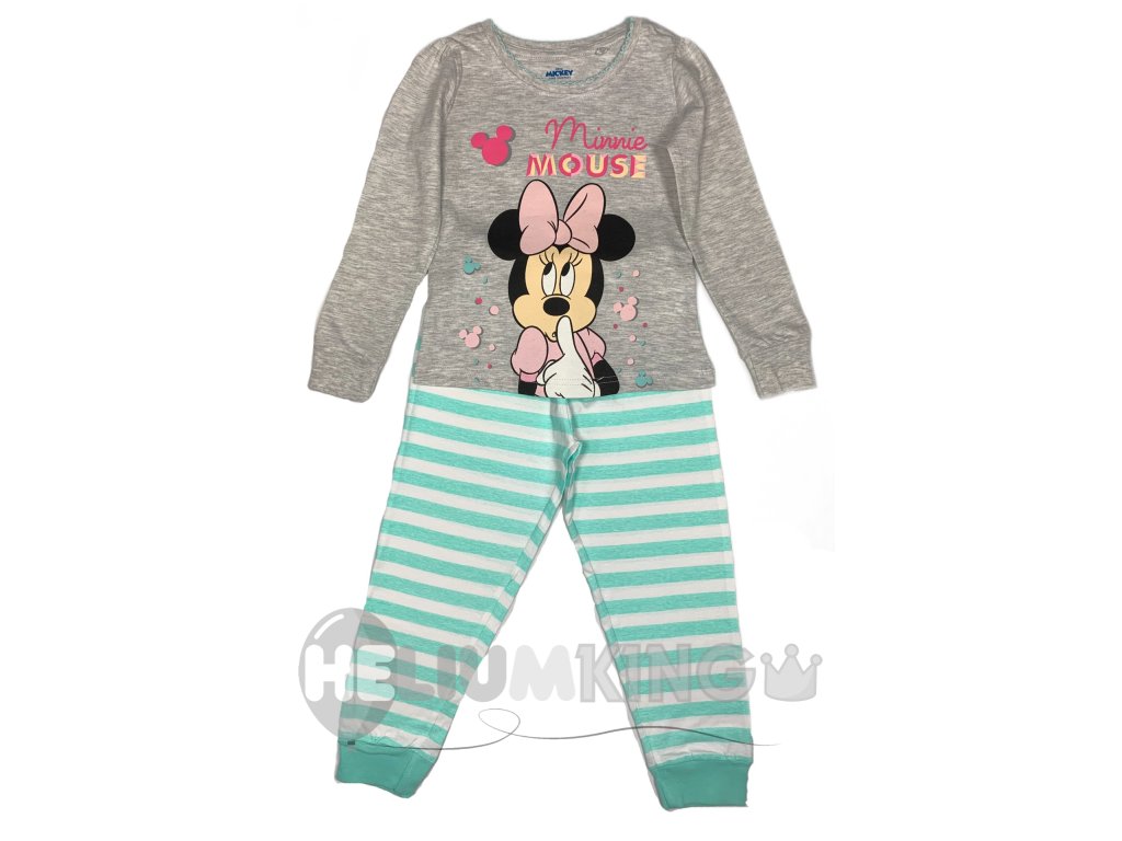 Dekliška pižama - Minnie Mouse zelena