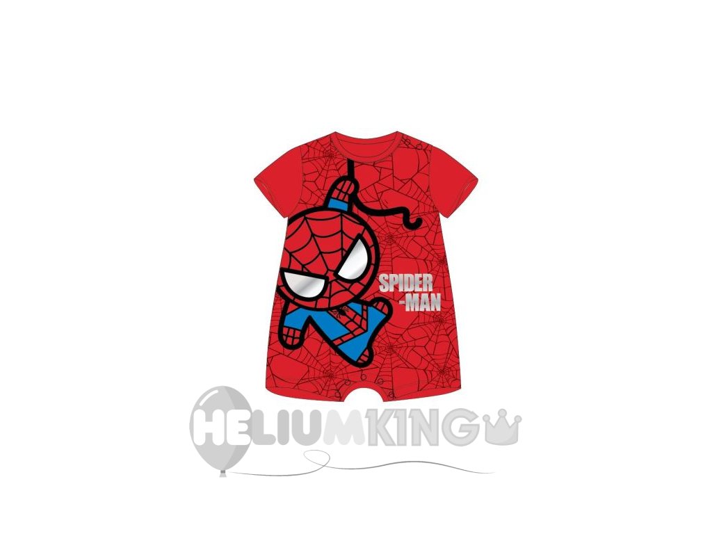 Fantovski poletni komplet majica in hlače - Spiderman rdeča