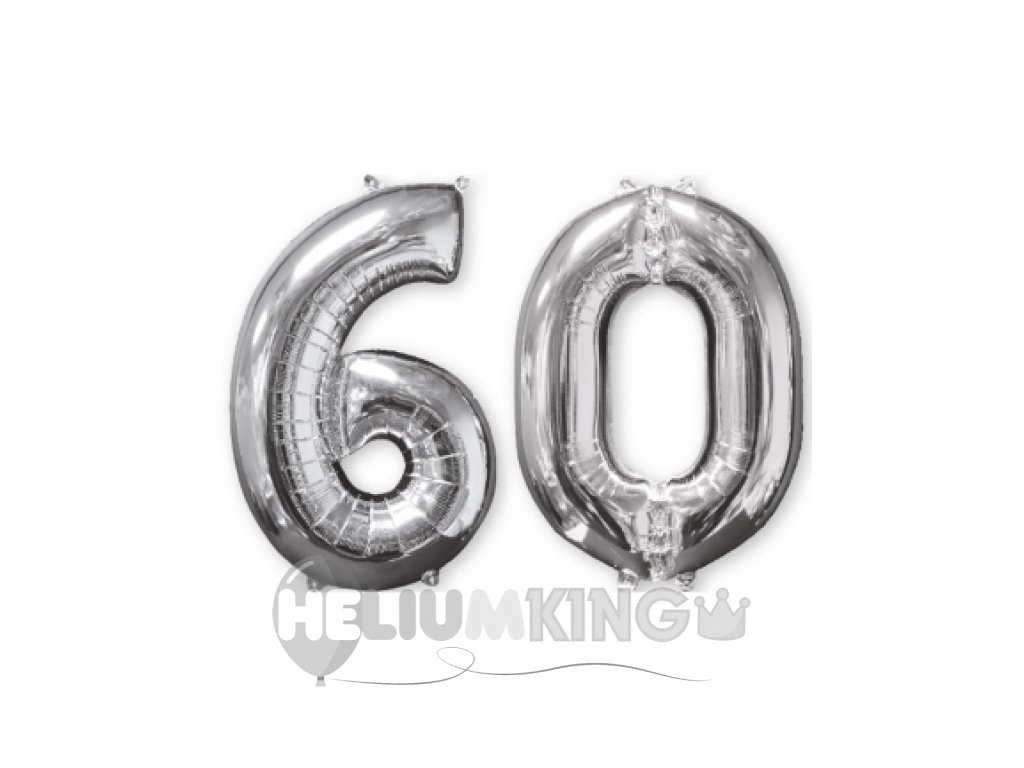 Balon iz folije 60 - srebrn