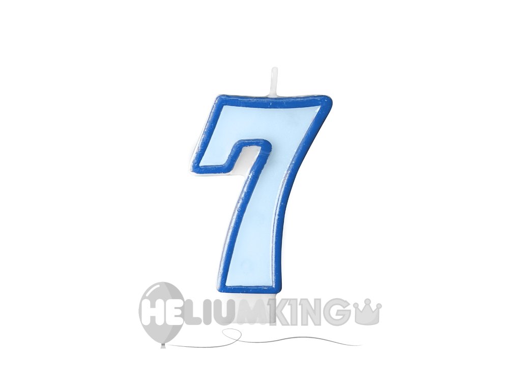 Rojstnodnevne sveče - številka 7 modra