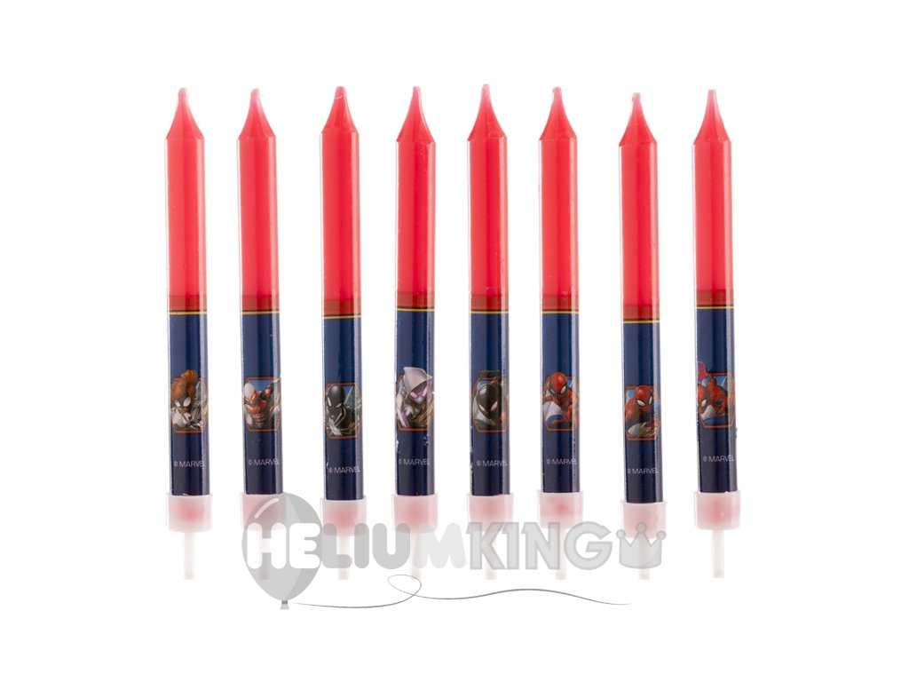 346193 DISPLAY 12 BLISTER 8 VELAS PALILLO SPIDERMAN 9CM 1