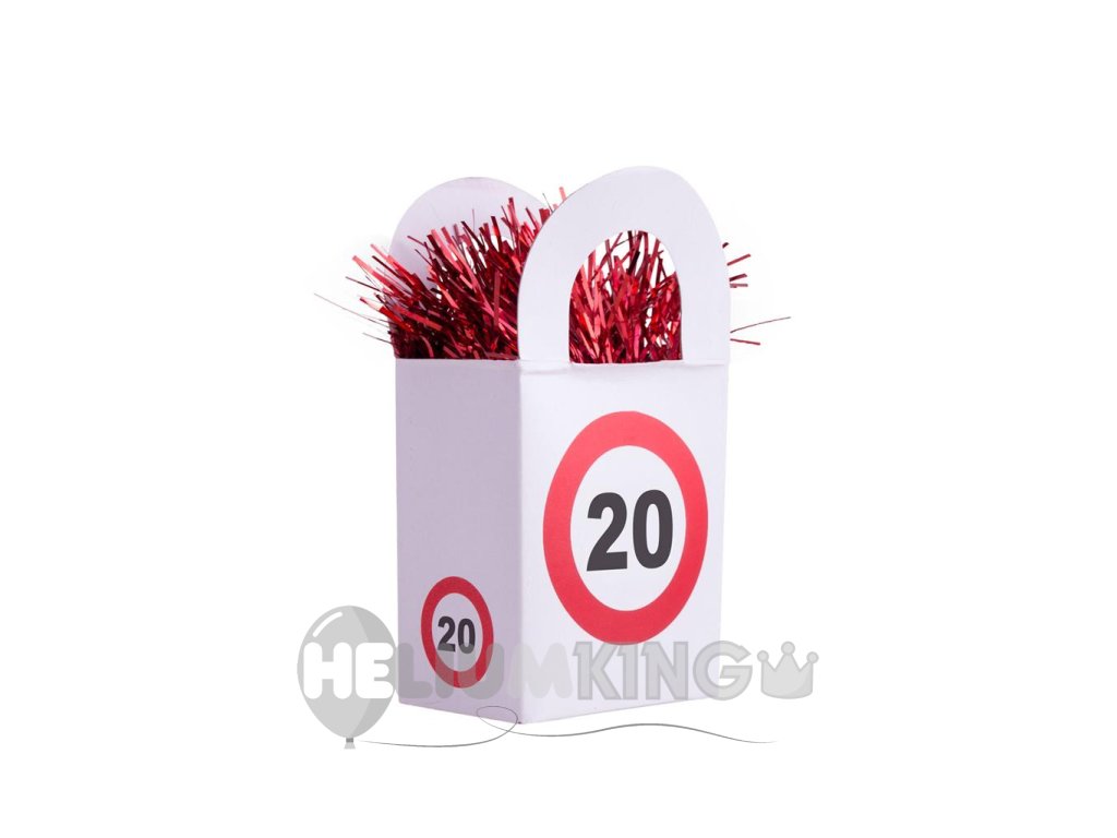 Uteži za balone - prometni znak 20
