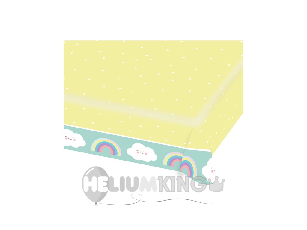 Papirnati namizni prt - Mavrica in oblak 115 x175 cm