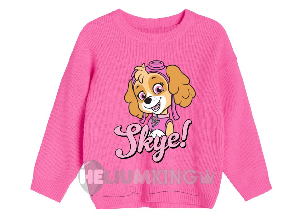 Dekliški pulover  - Tačke na patrulji - roza