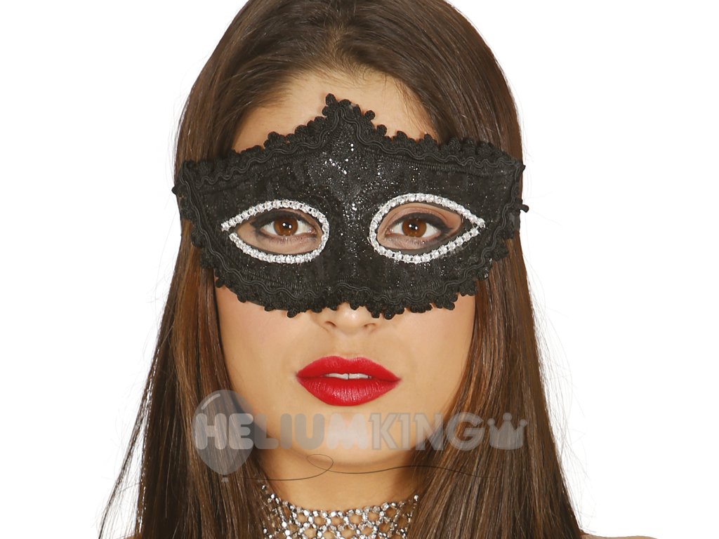 Maska - črna, okrasna