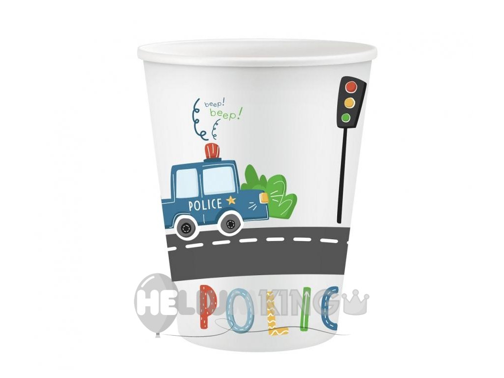 Papirnati kozarci - Policija 6 kosov