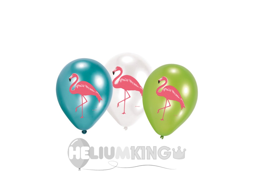 Komplet balonov iz lateksa - Flamingo 6 kosov