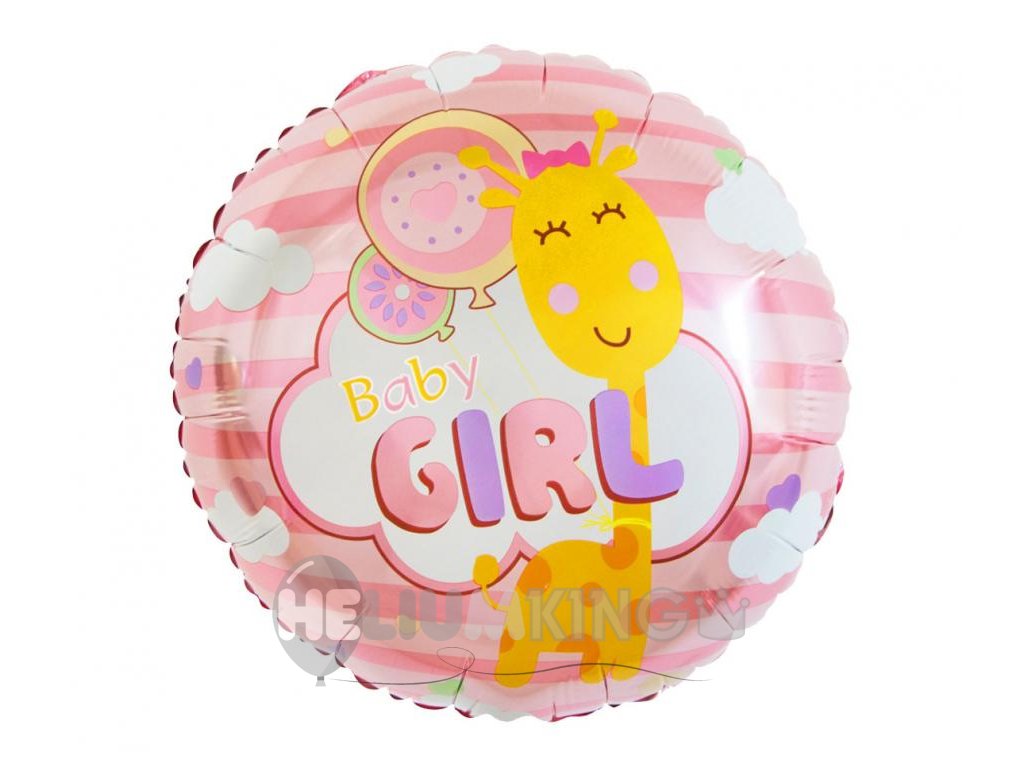 Balon iz folije - Deklica, krog 45 cm