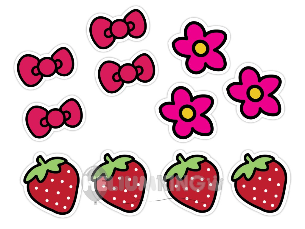 Personalizirani okraski za kolačke - Hello Kitty