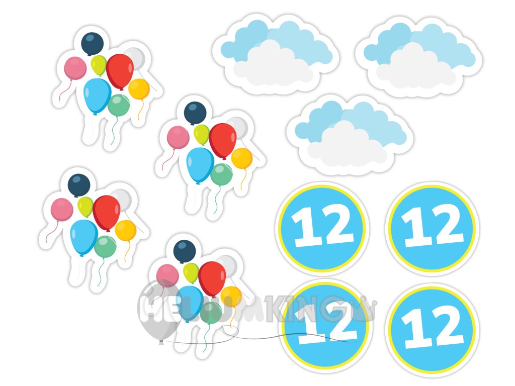 Personalizirane dekoracije na palčki za kolačke - Praznovanje z baloni