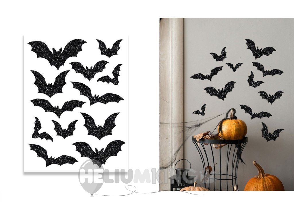 Stenske nalepke - bleščeči netopir
