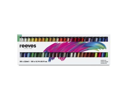 Sada akrylových farieb 50x22ml Reeves