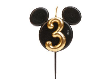 Narodeninová sviečka 3 - Mickey Mouse
