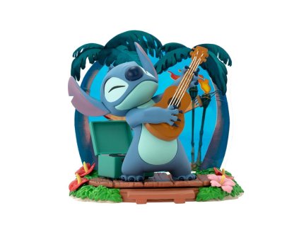 disney figurine stitch guitar x2