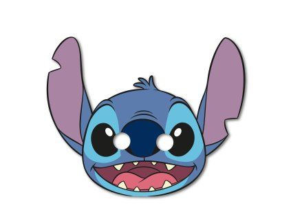Papierové masky - Stitch 6 ks