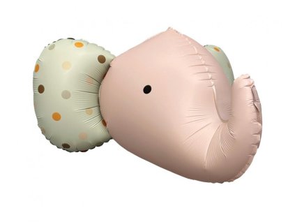 Mat balon iz folije 3D – Rožnati slon 63 x 50 cm