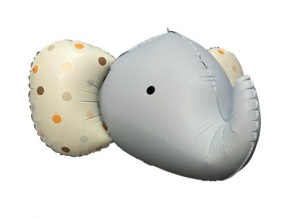 Mat balon iz folije 3D – Sivi slon 63 x 50 cm