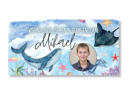 Rojstnodnevni transparent s fotografijo - Ocean