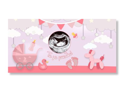 Personaliziran transparent s fotografijo - Otroška zabava / Dekle