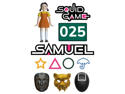 Jedlé personalizované obrázky - Squid Game