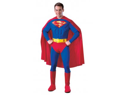 Kostým Superman Deluxe (Velikost - odrasli L)