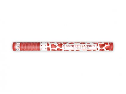 28758 4 vystrelovacie konfety svadobne srdiecka cervene 60 cm