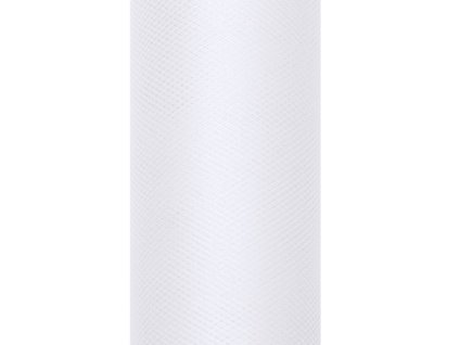 Tyl hladký - biely 0,3x9m