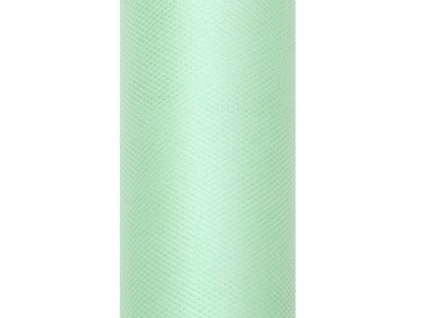 Tyl hladký - mätový 0,3x9m