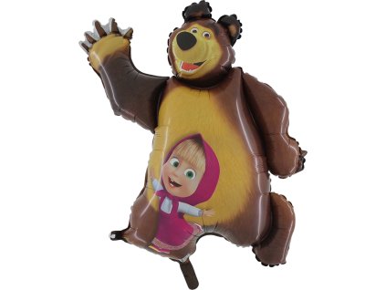 Fóliový balón Máša a Medveď