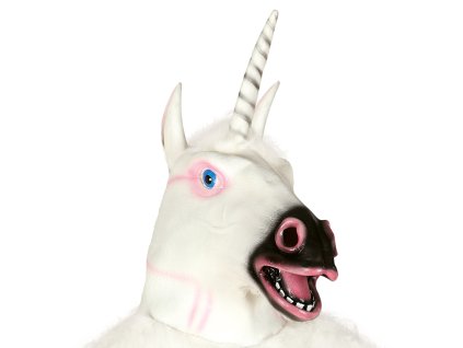 Maska - Jednorožec biely