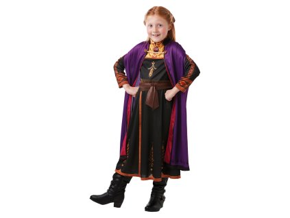 Detský kostým - Anna (šaty) (Velikost - otroci L: 128 cm)