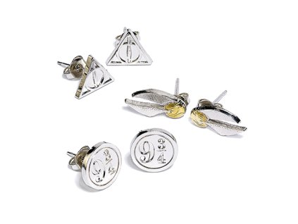 Sada 3 párov náušníc Harry Potter