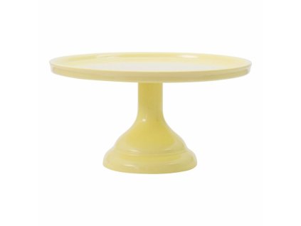 Stojalo za torto in sladice majhno - rumena 23,5 cm