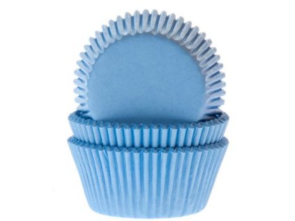 Svetlo modri mini kozarčki za mafine 60 kosov