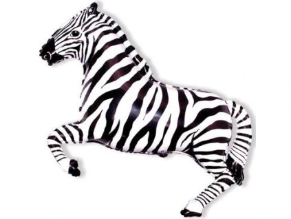 Fóliový balón - Zebra 1 ks 108 cm
