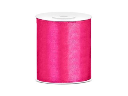 5355 1 satenova stuha ruzova 100mm 25m