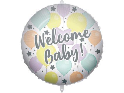 Fóliový balón - Welcome Baby 46 cm