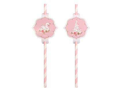 Papirnate slamice roza barva Princess for a day
