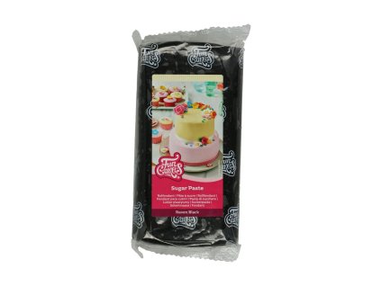 Črni valjani fondant Raven Black (barvni fondant) 1kg